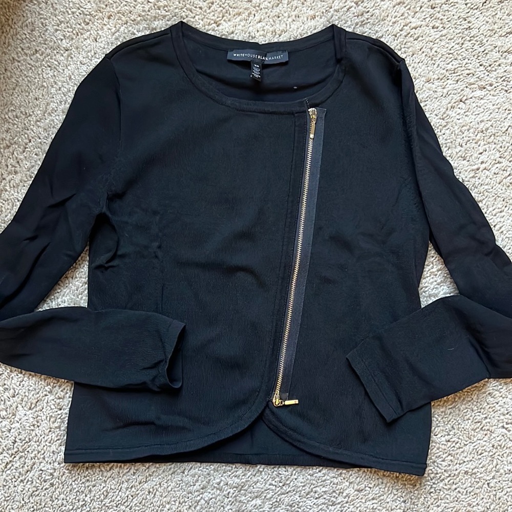 WHBM black cardigan size XS